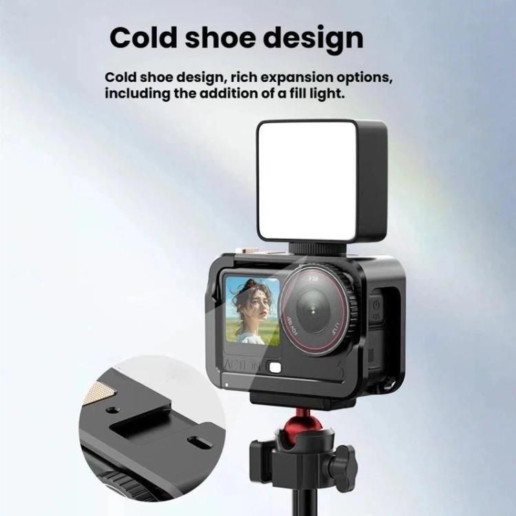 Jaula protectora expandible de aleación de aluminio para DJI Osmo Action 6 (negra) — imagen 9