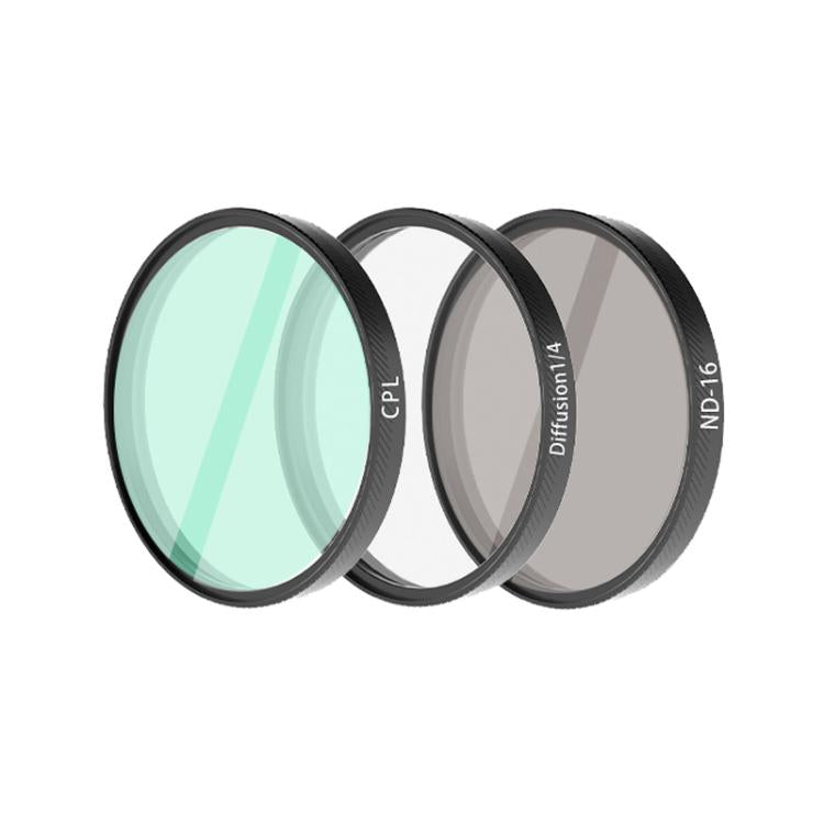 Filtro de lente para cámara : CPL+ND16+Difusor 1/4 para DJI Osmo Action 6