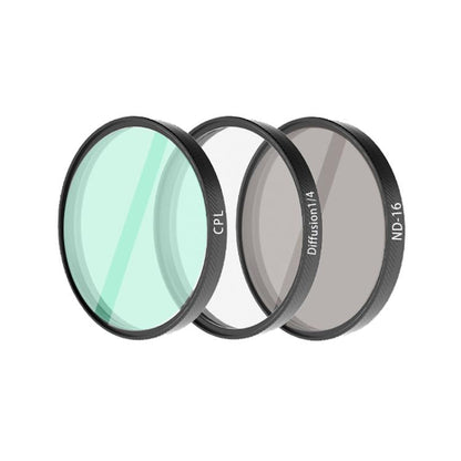 Filtro de lente para cámara : CPL+ND16+Difusor 1/4 para DJI Osmo Action 6