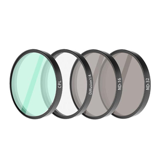 Filtro para lente de cámara : CPL+ND16+ND32+Difusor 1/4 para DJI Osmo Action 6