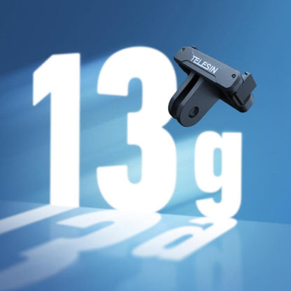 Soporte adaptador magnético de liberación rápida TELESIN con base de dos garras para DJI Osmo Action 6 (negro) — imagen 7