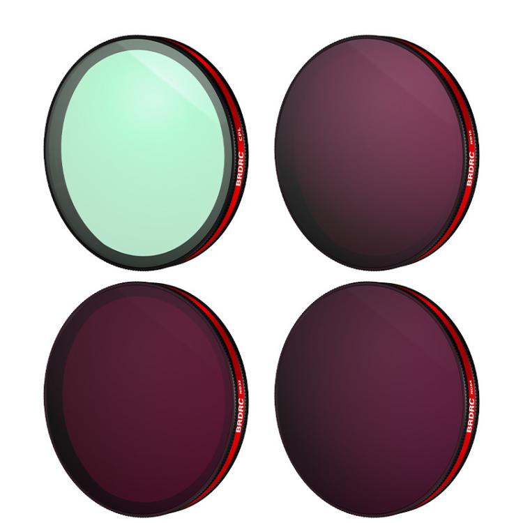Lentes Accesorios para BRDRC, especificaciones: CPL+ND16+ND32+ND64 para DJI Osmo Action 6