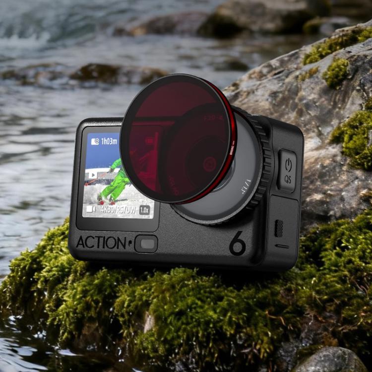 Filtros para lentes BRDRC, especificaciones: Difusión negra para DJI Osmo Action 6 — imagen 3