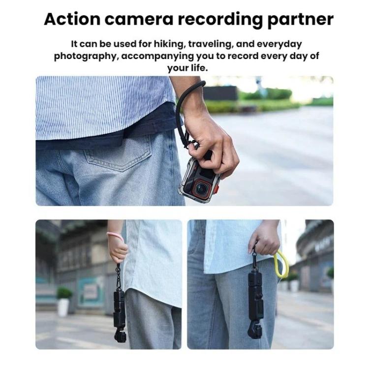 Correa de muñeca antirrobo BRDRC para cámaras de acción, videocámaras y teléfonos celulares, color: gris para DJI Osmo Pocke…