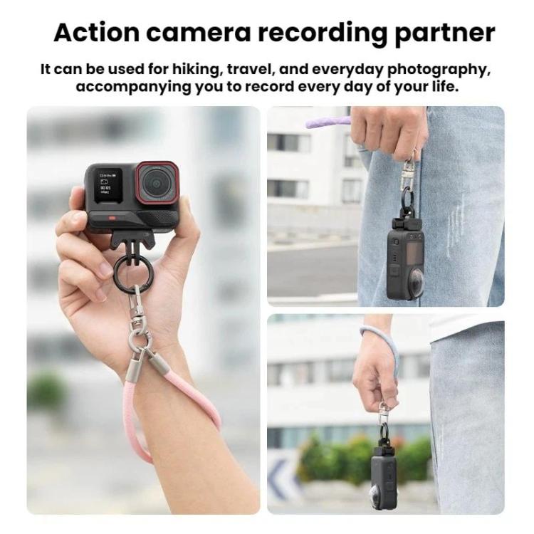 Correa de muñeca antipérdida BRDRC para cámara de acción / Insta360 X5 para DJI Osmo Pocket 3 (Amarillo) — imagen 6