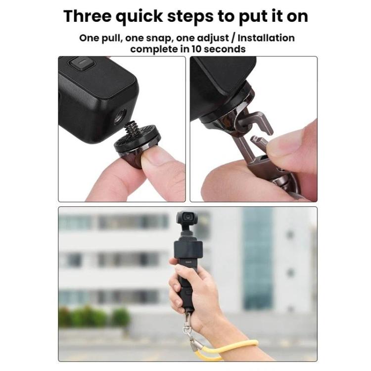 Correa de muñeca antipérdida BRDRC para cámara de acción / Insta360 X5 para DJI Osmo Pocket 3 / Osmo Action 5 (morada) para……