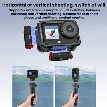 Base Adaptador de expansión de 1/4" con magnética de liberación rápida Flymile para DJI Osmo Action 6 (negro) — imagen 4