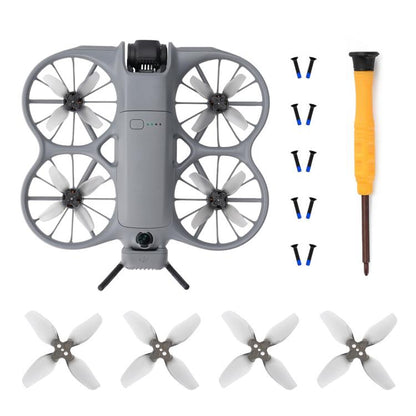 Hélices 2 RCSTQ 2 pares de espirales de cuatro palas de repuesto para DJI Neo (gris) — imagen 5