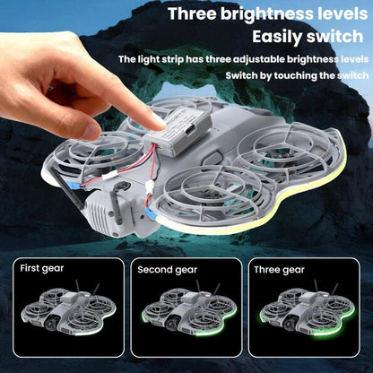 Tira de luz luminosa RCSTQ de alta luminosidad para vuelo nocturno (verde) para DJI Neo — imagen 3