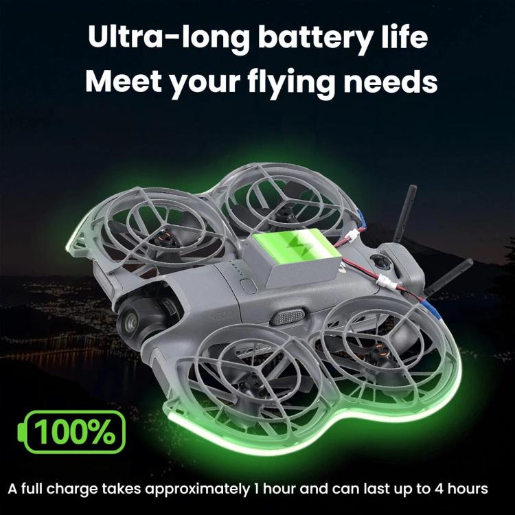 Tira de luz luminosa RCSTQ de alta luminosidad para vuelo nocturno 2 para DJI Neo (azul) — imagen 4