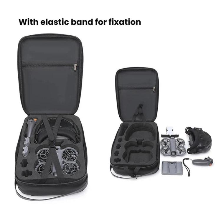 Bolsa organizadora de doble hombro rígida para kit de vuelo suave 2 BKano para DJI Neo (Gris oscuro) — imagen 2