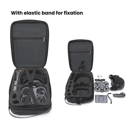 Bolsa organizadora de doble hombro rígida para kit de vuelo suave 2 BKano para DJI Neo (Gris oscuro) — imagen 2
