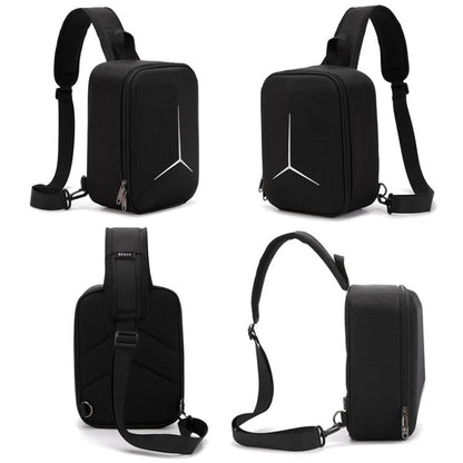 Bolsa organizadora portátil de pecho, resistente al agua, de carcasa rígida, suave al tacto para DJI Neo (negra) — imagen 2