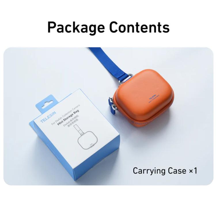 Estuche rígido TELESIN DisAdv Mini para cámaras de acción. Bolsa de almacenamiento Universal con correa para la muñeca para……