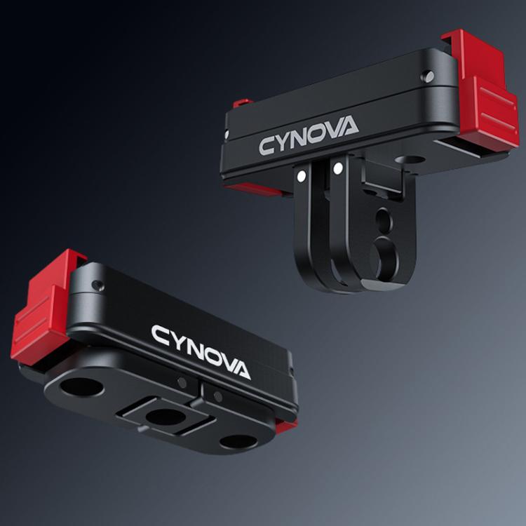 Adaptador de montaje de liberación rápida magnético CYNOVA para DJI Osmo Action 6 (negro) — imagen 2