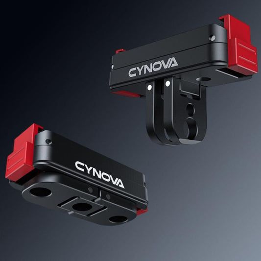 Adaptador de montaje de liberación rápida magnético CYNOVA para DJI Osmo Action 6 (negro) — imagen 2