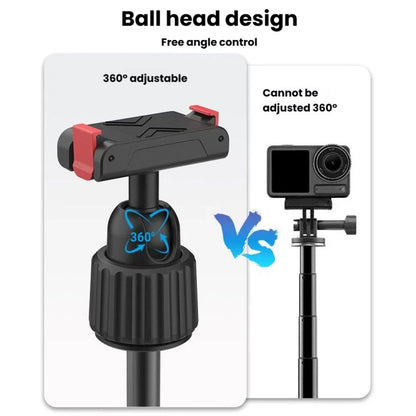 Trípode de mano magnético de liberación rápida para selfies con rotación de 360 grados, 4 y 3 para DJI Osmo Action 5 (negro)…