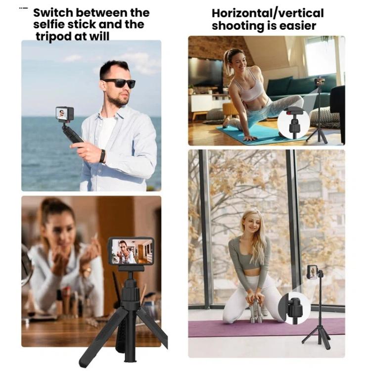 Trípode de mano magnético de liberación rápida para selfies con rotación de 360 grados, 4 y 3 para DJI Osmo Action 5 (negro)…