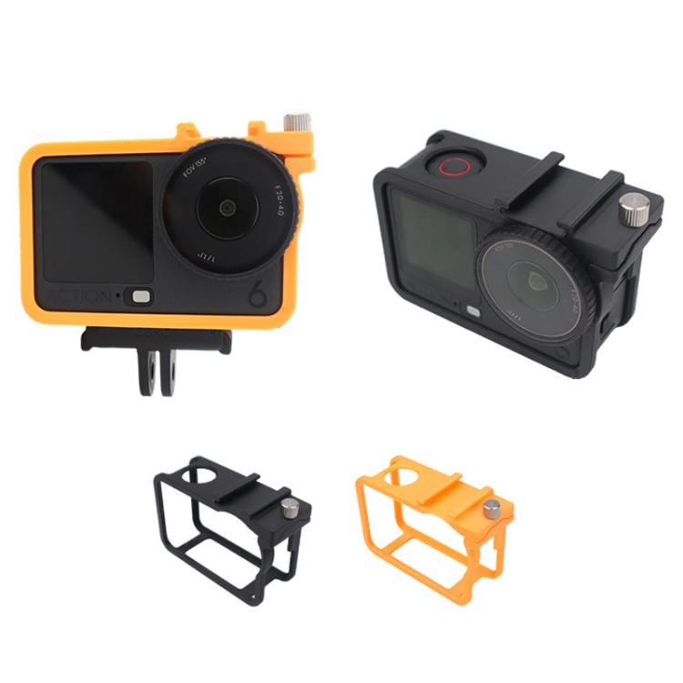 Jaula para cámara, marco protector anticaídas y a prueba de golpes para DJI Osmo Action 6 (naranja) — imagen 2