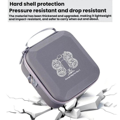 Estuche rígido organizador, bolsa de almacenamiento portátil para exteriores para DJI Neo (gris) — imagen 6