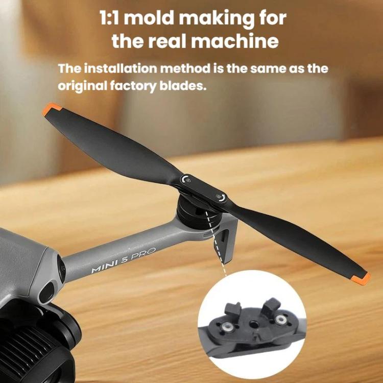 Hélice de repuesto 4 palas de para DJI Mini 5 Pro (negro) — imagen 3