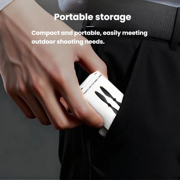 Hélice de repuesto 4 palas de para DJI Mini 5 Pro (negro) — imagen 4