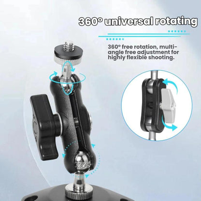 Soporte de ventosa para parabrisas de auto con rotación de 360 grados y base de vacío para DJI Osmo Action 6 (negro) — image…