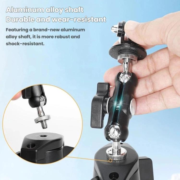 Soporte de ventosa para parabrisas de auto con rotación de 360 grados y base de vacío para DJI Osmo Action 6 (negro) — image…