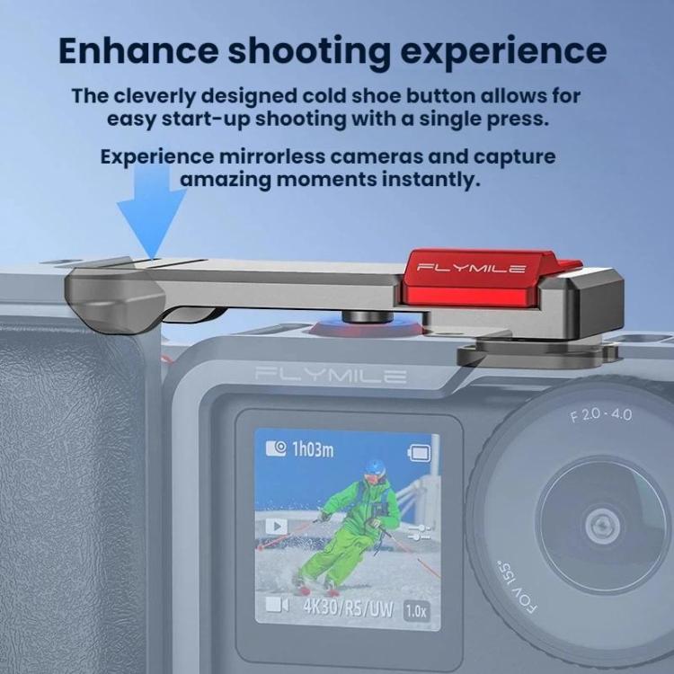 Kit de marco protector de jaula extendida Flymile para DJI Osmo Action 6 (plateado) — imagen 4