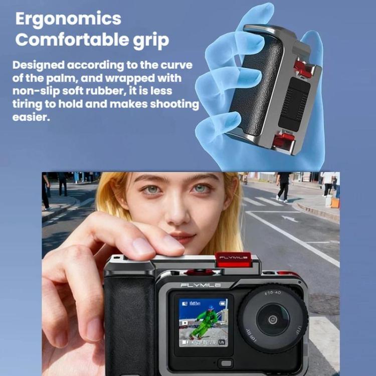 Kit de marco protector de jaula extendida Flymile para DJI Osmo Action 6 (plateado) — imagen 8