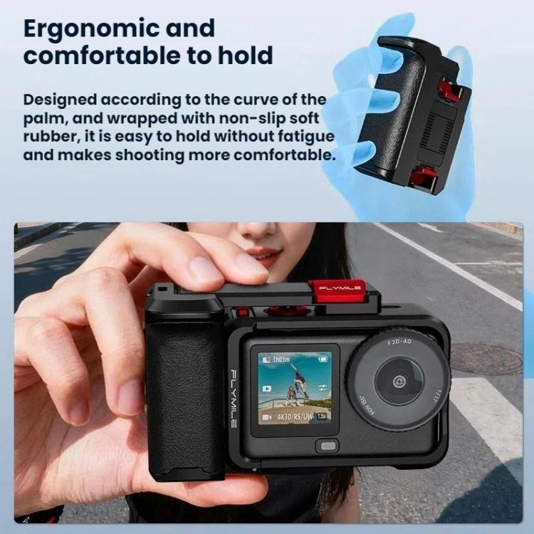 Kit de marco protector de jaula extendida Flymile para DJI Osmo Action 6 (negro) — imagen 5