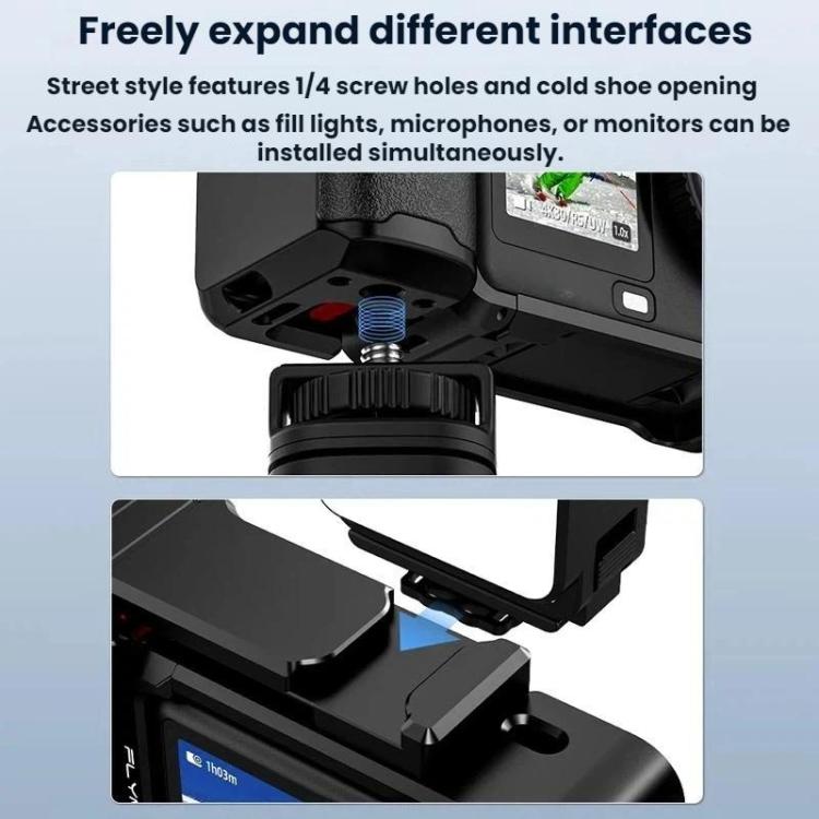 Kit de marco protector de jaula extendida Flymile para DJI Osmo Action 6 (negro) — imagen 8