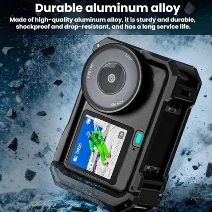 Estuche de expansión con marco protector metálico para cámara Flymile para DJI Osmo Action 6 (negro y rojo) — imagen 8