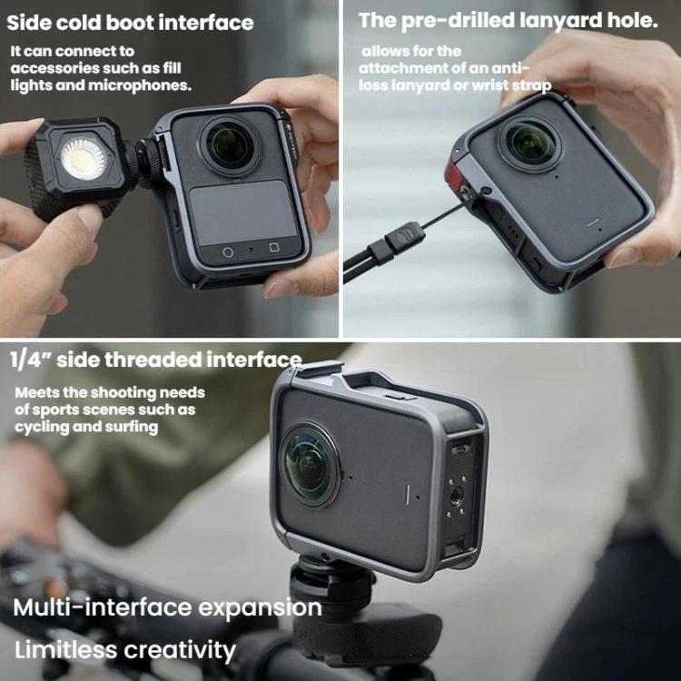 Marco protector extendido de jaula metálica para cámara panorámica PGYTECH para DJI Osmo 360 (P-63B-010) — imagen 7