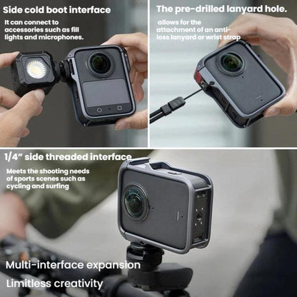 Marco protector extendido de jaula metálica para cámara panorámica PGYTECH para DJI Osmo 360 (P-63B-010) — imagen 7