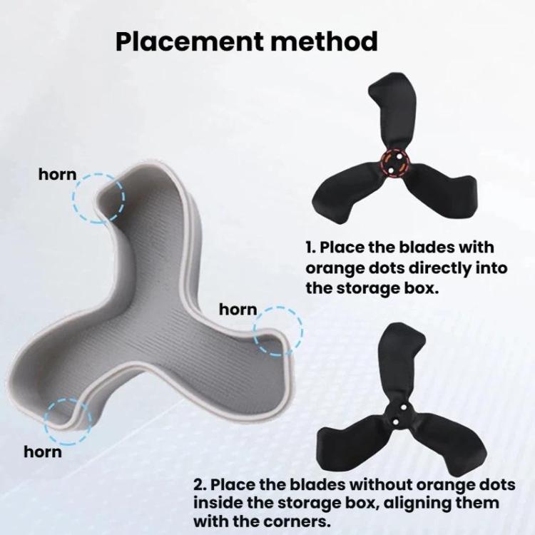 Estuche protector para hélices de dron 2 CQT, resistente a arañazos y desgaste para DJI Neo (gris) — imagen 7