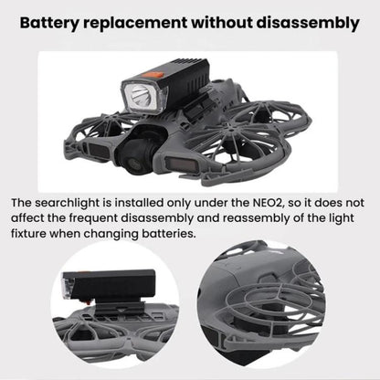 Reflector fijo recargable para luz nocturna colgante para dron 2 CQT para DJI Neo — imagen 8