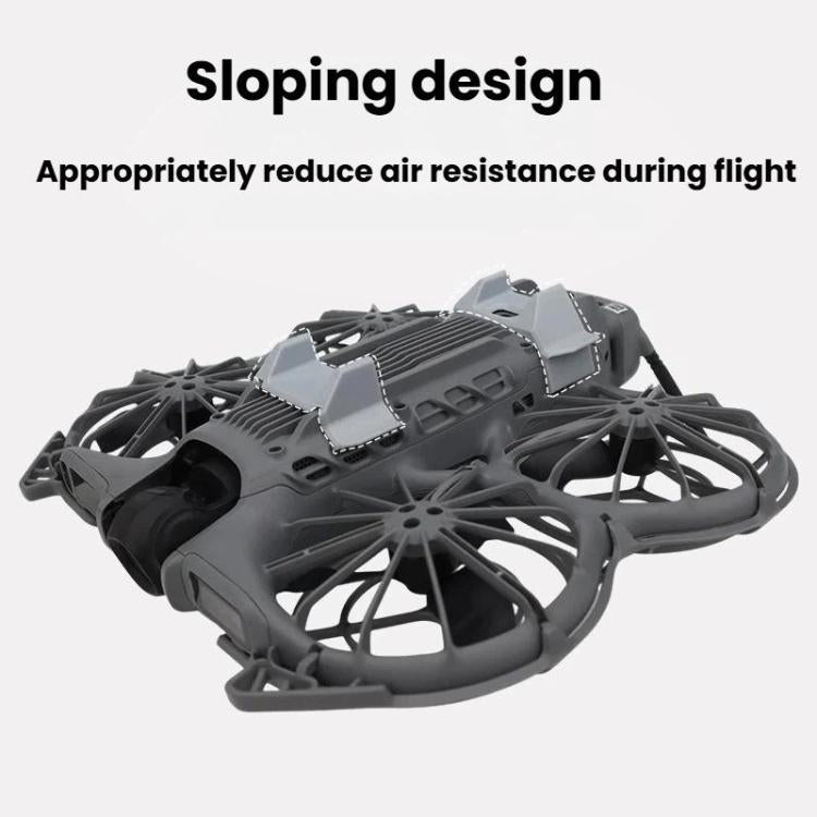 Juego de 2 soportes de trípode, resistentes a arañazos, para despegue y aterrizaje para DJI Neo (naranja) — imagen 3