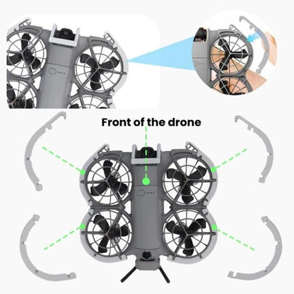 Kit de protección de fuselaje, parachoques, funda protectora y soporte plegable, color naranja) para DJI Neo — imagen 11