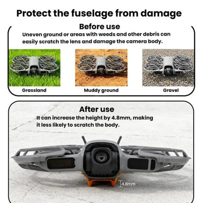 Kit de protección de fuselaje, parachoques, funda protectora y soporte plegable, negro) para DJI Neo — imagen 5