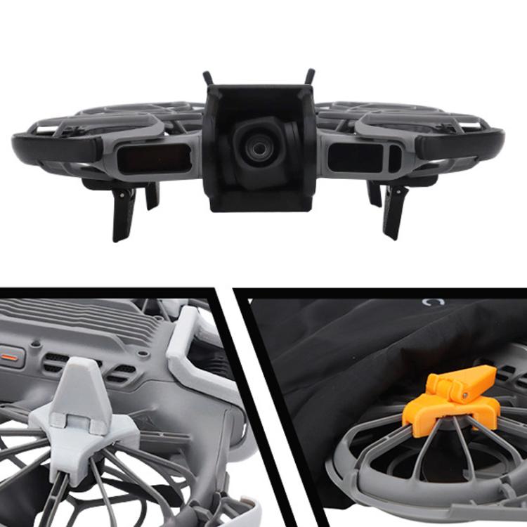 Kit de protección de fuselaje, parachoques, funda protectora y soporte plegable, color naranja) para DJI Neo — imagen 6