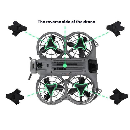 Kit de protección de fuselaje, parachoques, funda protectora y soporte plegable, gris) para DJI Neo — imagen 8