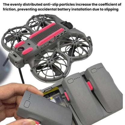 Pegatinas antideslizantes y antidesgaste para pies de 2 CQT, pegatinas adhesivas removibles y marcadores de batería para DJI…