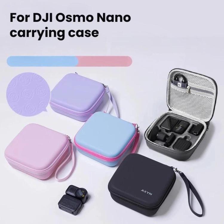 Estuche rígido de transporte, bolsa protectora portátil de almacenamiento con asa (negro) — imagen 2