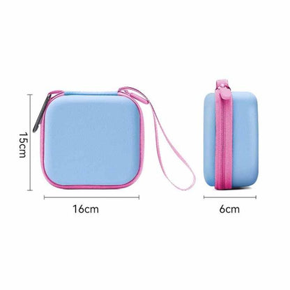 Estuche rígido de transporte, bolsa protectora portátil de almacenamiento con asa (morado) — imagen 9