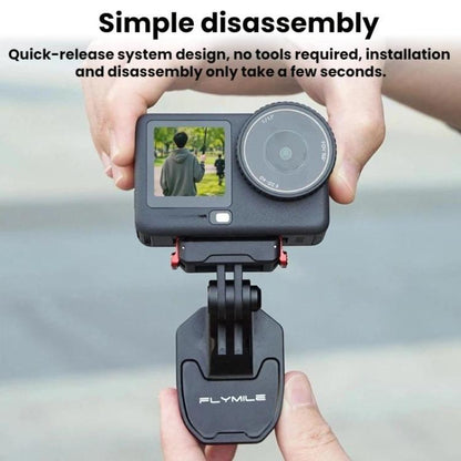 Clip de montaje para parabrisas de motocicleta con cámara Flymile para DJI Osmo 360 / Osmo Action 5 (FLY058) para DJI DJI Os…