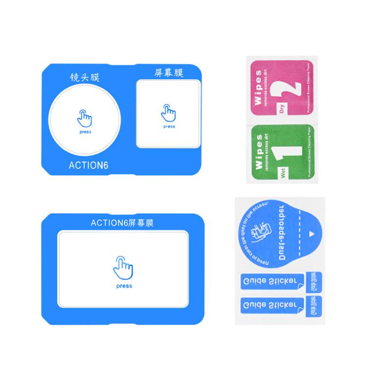 Lente de cámara Protector de pantalla de vidrio templado HD para Flymile para DJI Osmo Action 6 (AC6023)