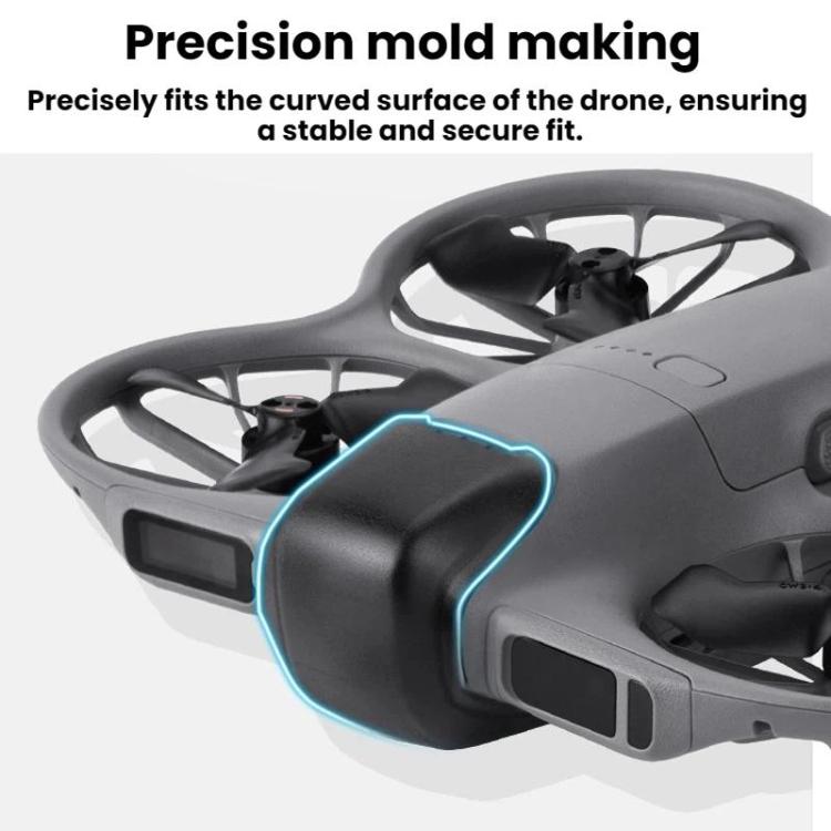 Tapa de lente a prueba de polvo para dron 2 Flymile para DJI Neo (negro translúcido) — imagen 3