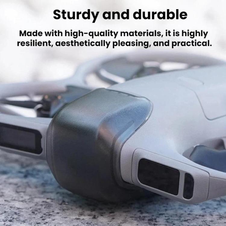 Tapa de lente a prueba de polvo para dron 2 Flymile para DJI Neo (negro translúcido) — imagen 4