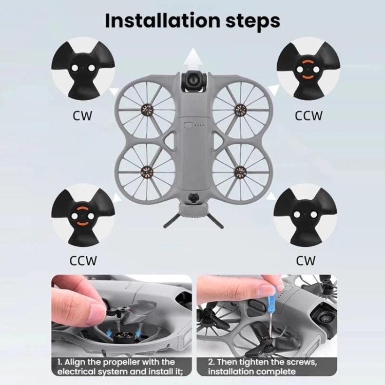 Soporte de protección para hélice de dron Flymile (2 pares) para DJI Neo (rojo) — imagen 7